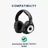 Комплект от 2 възглавнички за слушалки Sennheiser RS160/RS170/RS180, Kwmobile, черни, текстил, 59704.01