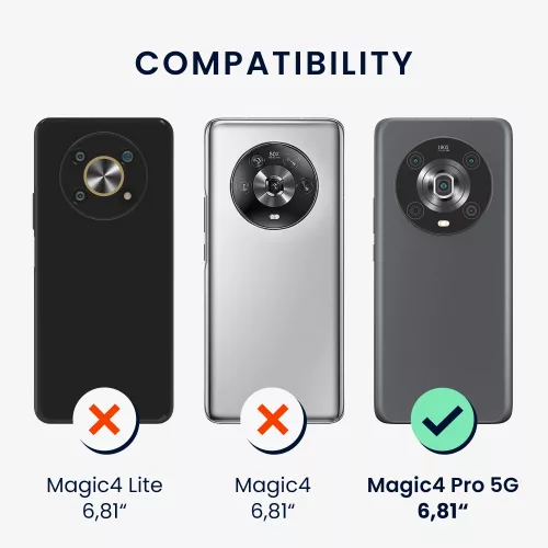 калъф kwmobile за Honor Magic5 Lite 5G, Силиконов, Син, 57917.57