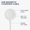 kwmobile захранващ кабел за Fossil Gen 6/Gen 5/Gen 4, пластмаса, бял, 58644.02