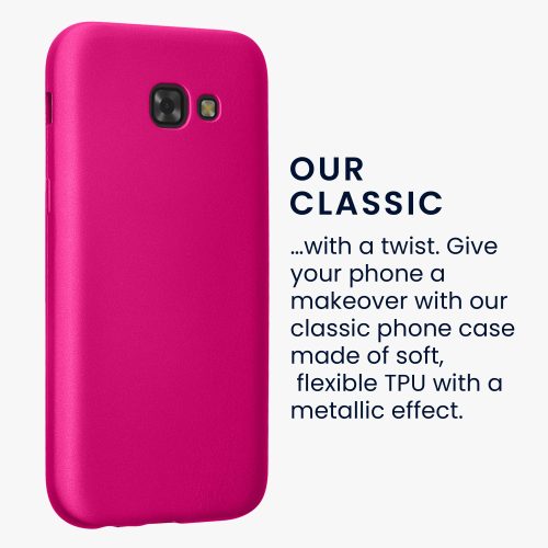 калъф kwmobile за Samsung Galaxy A5 (2017), Силиконов, Розов, 57526.65