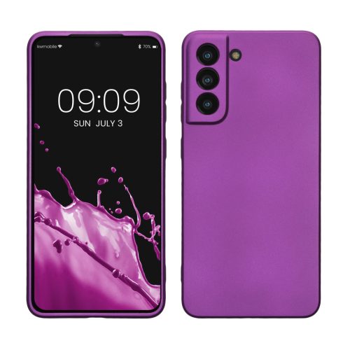 Kwmobile калъф за Samsung Galaxy S21 FE, лилав, силиконов, 55485.24