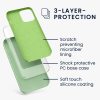 калъф kwmobile за Apple iPhone 12 Pro Max, силиконов, зелен, 52644.243