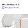 Калъф kwmobile за Xiaomi Redmi Buds 3 Lite, силиконов, бял/черен, 59159.02