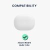 Калъф kwmobile за Xiaomi Redmi Buds 3 Lite, силиконов, бял/черен, 59159.02