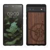 Калъф kwmobile за Google Pixel 6a, дърво, кафяв/черен, 59884.02