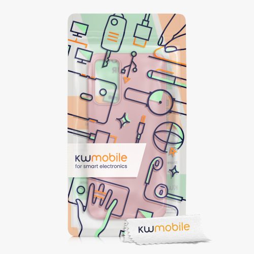 калъф kwmobile за Xiaomi Redmi Note 11 Pro/Redmi Note 11 Pro 5G/Redmi Note 12 Pro, Силиконов, Розов, 57373.193