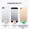 калъф kwmobile за Apple iPhone SE 3/iPhone 8/iPhone 7, силикон, крем, 49979.16
