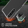Бъмпър kwmobile за Sony Xperia 5 IV, силикон, прозрачен/черен, 59918.03