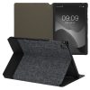 Book Cover kwmobile за Huawei MatePad SE, текстилен, сив/черен, 58774.02