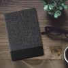 Book Cover kwmobile за Huawei MatePad SE, текстилен, сив/черен, 58774.02