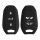 kwmobile Капак за автомобилен ключ за Opel 3 бутона - Keyless Go, силикон, черен/бял, 56976.02