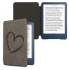 калъф kwmobile за Amazon Kindle (2022), еко кожа, сив, 59990.01