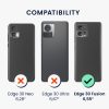 калъф kwmobile за Motorola Edge 30 Fusion, силиконов, черен, 60076.47