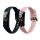 Комплект от 2 kwmobile каишки за Honor Band 5/Band 4, силикон, син/розов, 59596.03