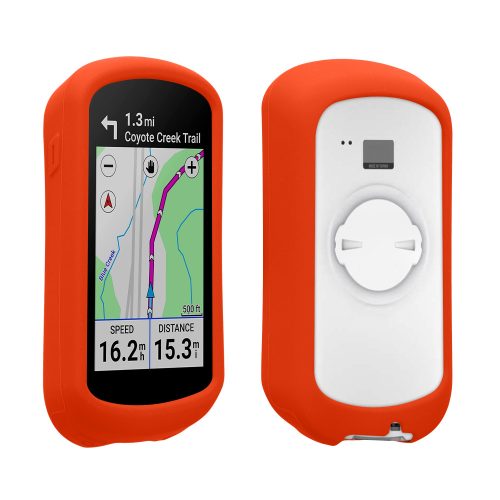 Kwmobile GPS калъф за Garmin Edge Explore 2, оранжев, силикон, 60114.29