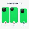 калъф kwmobile за Apple iPhone 14 Pro, силиконов, зелен, 59073.44
