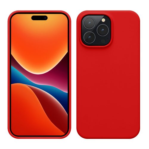 калъф kwmobile за Apple iPhone 14 Pro Max, силиконов, червен, 59074.09