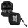 Калъф kwmobile за Samsung Galaxy Buds 2 Pro/Galaxy Buds 2/Galaxy Buds Live, силиконов, черен/бял, 58155.02