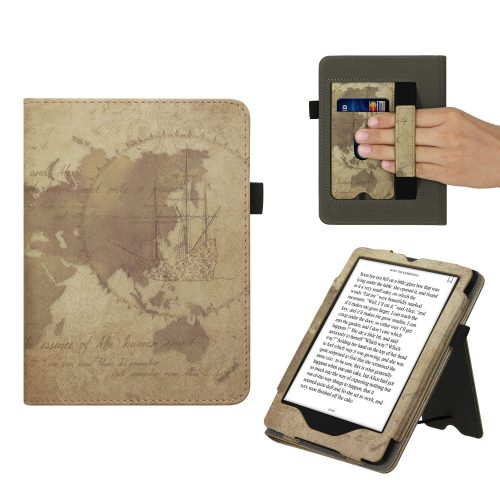 калъф kwmobile за Amazon Kindle Paperwhite 11, Екологична кожа, Многоцветен, 57210.06