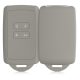 kwmobile Капак за автомобилен ключ за Renault/Dacia 4 бутона - Keyless Go, силикон, сив, 48035.25