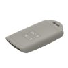 kwmobile Капак за автомобилен ключ за Renault/Dacia 4 бутона - Keyless Go, силикон, сив, 48035.25