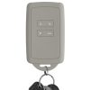 kwmobile Капак за автомобилен ключ за Renault/Dacia 4 бутона - Keyless Go, силикон, сив, 48035.25