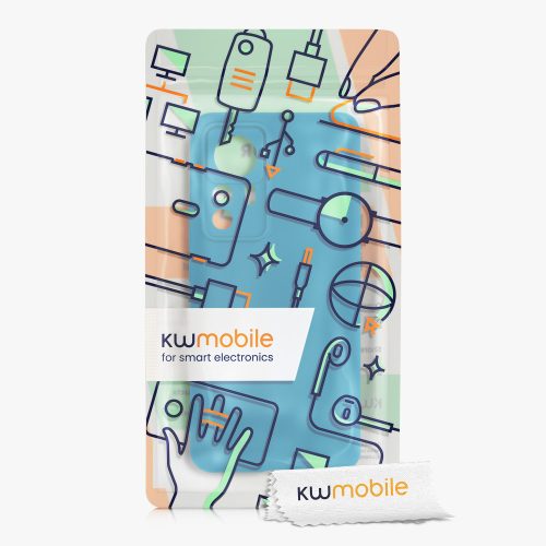 Калъф kwmobile за Xiaomi 12T Pro, силиконов, син, 60258.224