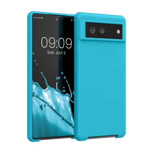 калъф kwmobile за Google Pixel 6, Силиконов, Син, 55480.205