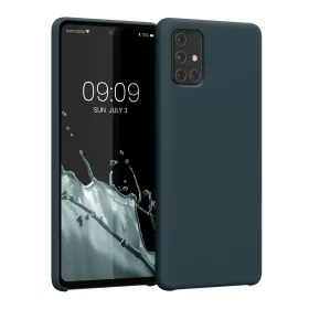   калъф kwmobile за Samsung Galaxy A71, Силиконов, Син, 51209.202