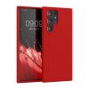 калъф kwmobile за Samsung Galaxy S22 Ultra, Силиконов, Червен, 56765.208