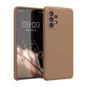   калъф kwmobile за Samsung Galaxy A52/Galaxy A52 5G/Galaxy A52s 5G, Силиконов, Кафяв, 54347.245