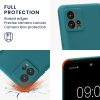 калъф kwmobile за Motorola Moto G72, Силиконов, Зелен, 60342.57