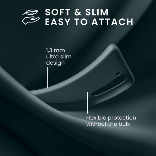 калъф kwmobile за Samsung Galaxy S23 Ultra, Силиконов, Син, 60284.202