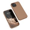 калъф kwmobile за Apple iPhone 13 Mini, силиконов, кафяв, 55877.246