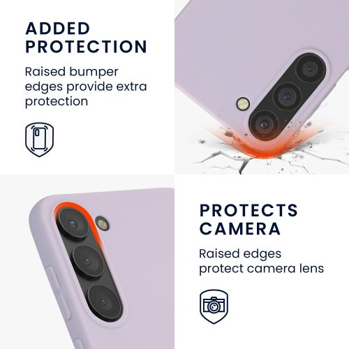 калъф kwmobile за Samsung Galaxy S23 Plus, Силиконов, Лилав, 60283.108