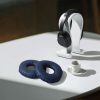 Комплект 2 броя слушалки kwmobile за Sony MDR-ZX100/MDR-ZX300/MDR-V150, Екологична кожа, Син, 51590.04
