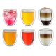 Set 6 pahare termice Creano DG-Bauchig, 400 ml, sticla borosilicata, perete dublu