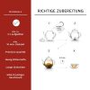 Комплект цъфтящ чай Creano ErbluhTee, 6 топки, декоративна дървена кутия, бял чай, 11, 5x11, 5x11, 5 см