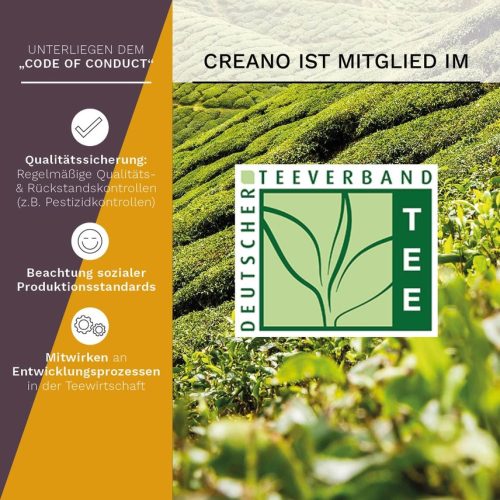 Подаръчен комплект цъфтящ чай Creano Teelini, 12 пакетчета, 8 разновидности, дървена кутия, бял/черен чай