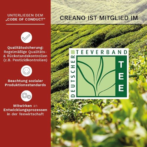 Подаръчен комплект цъфтящ чай Creano ErbluhTee, 6 сфери, бял чай, магнитна кутия