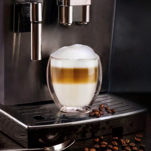 Set 4 pahare termice Creano DG-Bauchig, 400 ml, sticla borosilicata, perete dublu