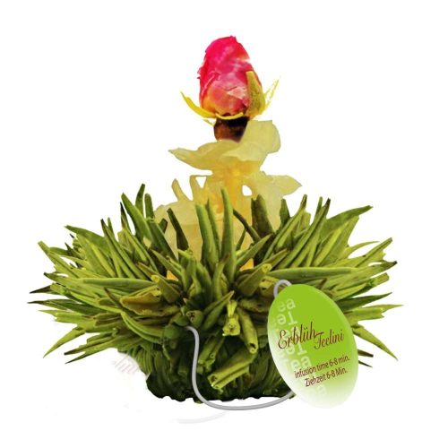 Комплект цъфтящ чай Creano ErbluhTeelini за чаша, 8 броя (4 аромата), зелен чай