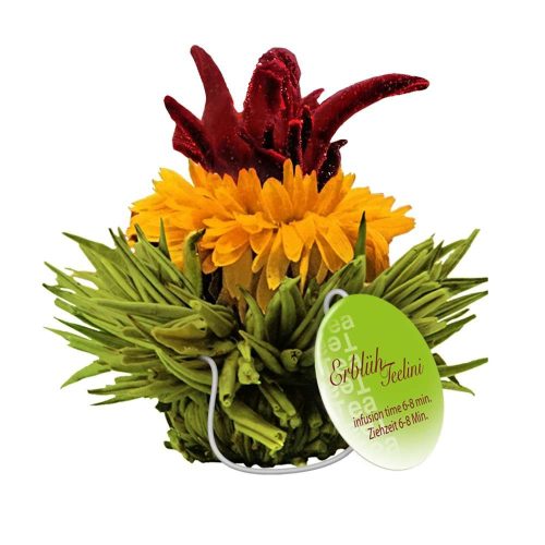 Комплект цъфтящ чай Creano ErbluhTeelini за чаша, 8 броя (4 аромата), зелен чай