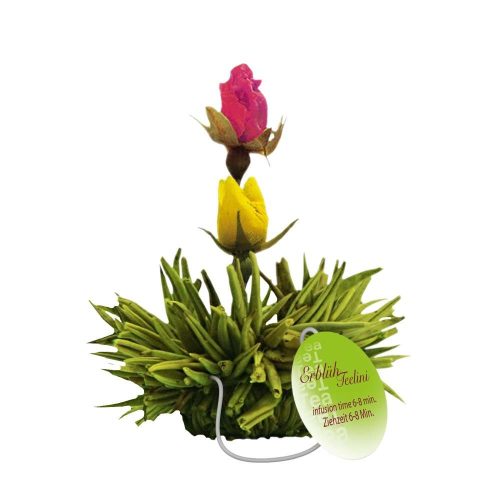 Комплект цъфтящ чай Creano ErbluhTeelini за чаша, 8 броя (4 аромата), зелен чай