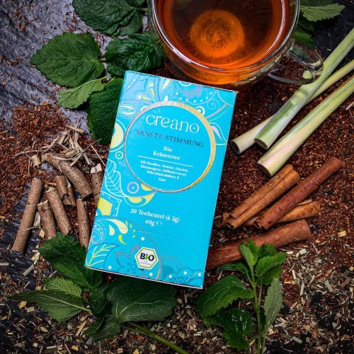 Био чай Creano Спокойно състояние, 20 пакетчета, ройбос и билки, сладък и балансиран вкус