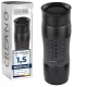 Cana termos Creano Design Travel Mug, 420 ml, inox, etansa, deschidere 360, negru