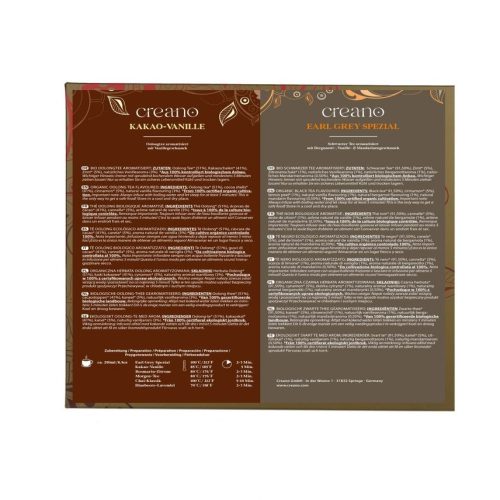 Подаръчен комплект чаен микс Creano Tea Blend Selection, 24 пакетчета с 6 разновидности, 48 г