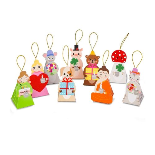 Подаръчен комплект билков чай Creano Tea Lovers, 9 пирамидални пакетчета в различни форми, 22.5 г, без кофеин