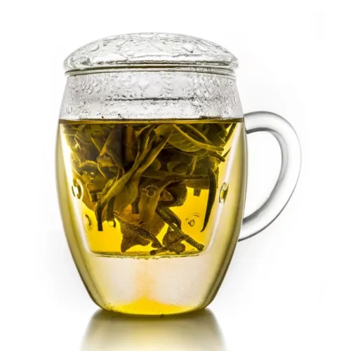 Чаша за чай Creano All-In-One, 400 мл, стъклен филтър и капак, боросиликат