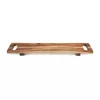 Platou servire Rominox Parma, lemn de acacia, picioare stabile, decorativ, 50 x 12 cm